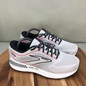 Brooks Ariel GTS 23 Womens Running Shoes White Pink Black Cushion Size 10 D Wide